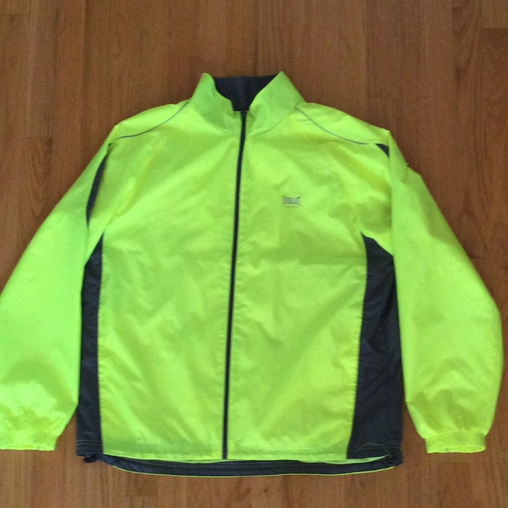 Everlast Neon Yellow and Black Lightweight Jacket